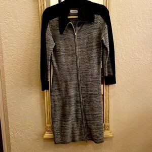 Calvin Klein women's sweater dress size small gray with black